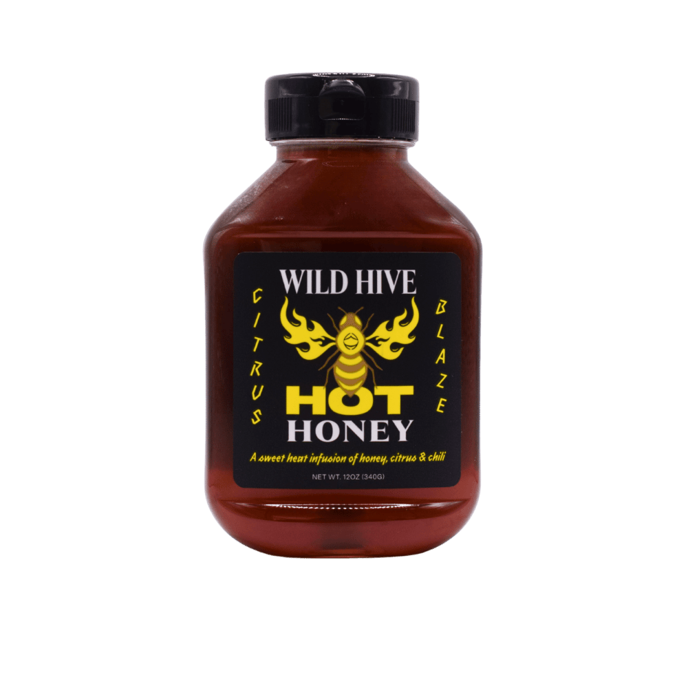 Bottle of Wild Hive Hot Honey, Citrus Blaze 