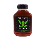 Bottle of Wild Hive Garlic Inferno Hot Honey 